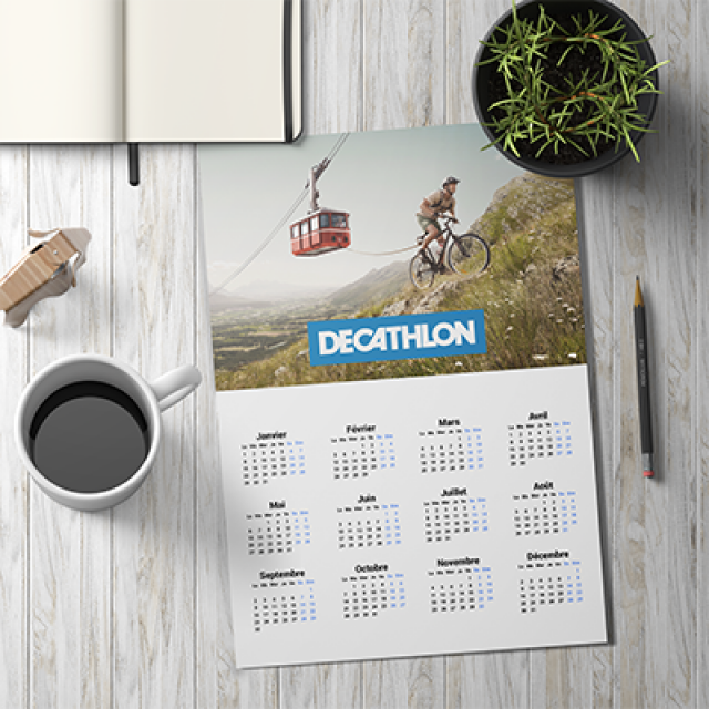 Calendrier papier souple