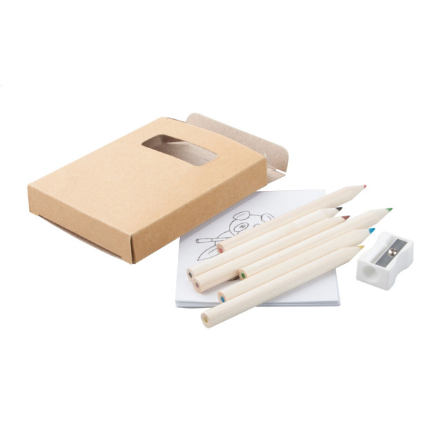 Paola Set de 6 crayons multicouleurs