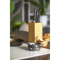 Santoku Bloc de couteaux en bambou
