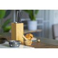 Santoku Bloc de couteaux en bambou