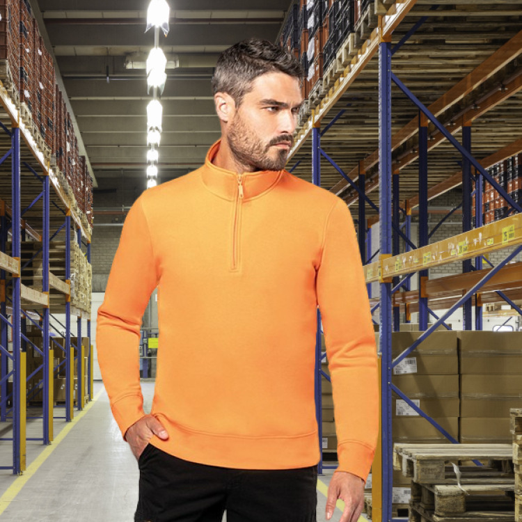 Sweat col zippée K487 310gr