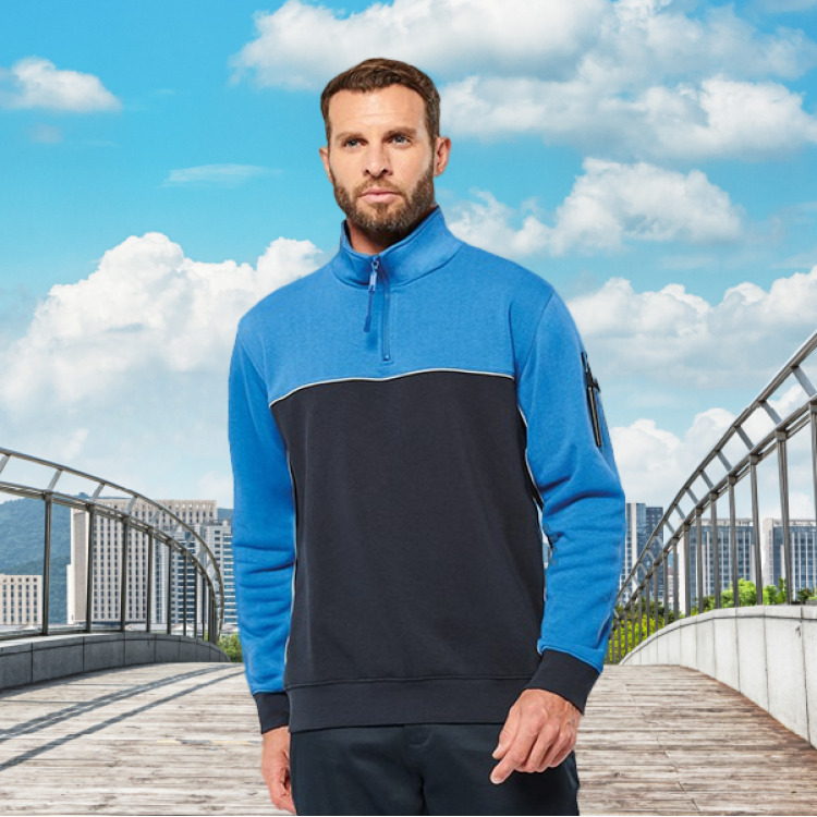 Sweat col zippée WK404 280gr